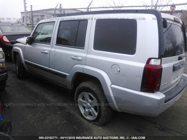 1J8HG48K38C110653 - 2008 JEEP COMMANDER SPORT SILVER photo 3