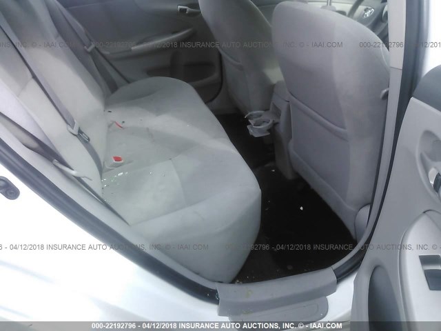 1NXBU4EE8AZ227158 - 2010 TOYOTA COROLLA S/LE/XLE WHITE photo 8