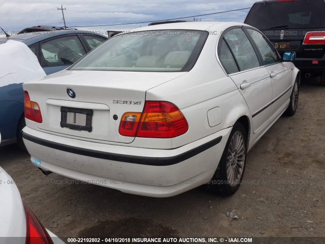 WBAEW53493PG21197 - 2003 BMW 330 XI WHITE photo 4