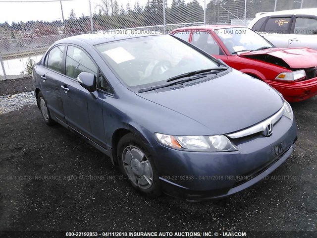 JHMFA362X8S029800 - 2008 HONDA CIVIC HYBRID Dark Blue photo 1