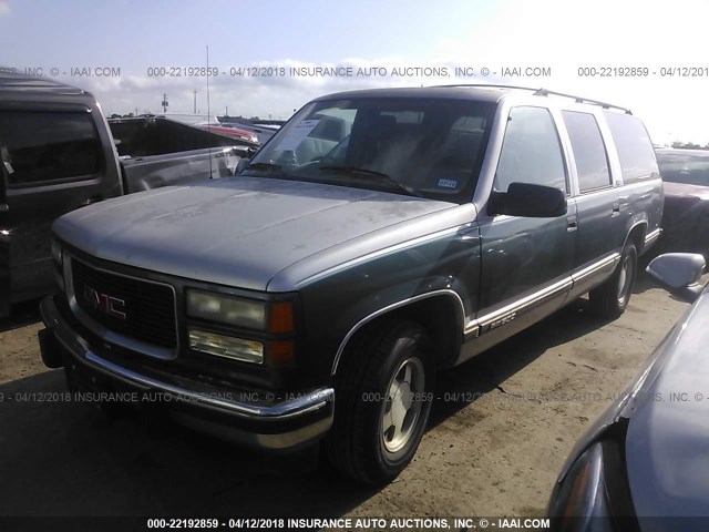 1GKEC16K9RJ759642 - 1994 GMC SUBURBAN C1500 BLUE photo 2