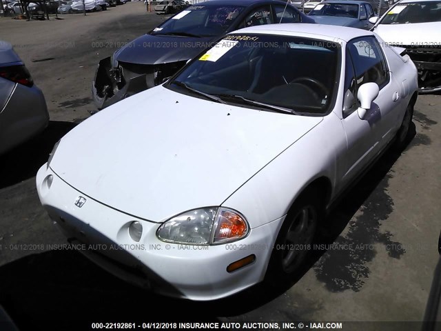 JHMEH6261SS005295 - 1995 HONDA CIVIC DEL SOL SI WHITE photo 2