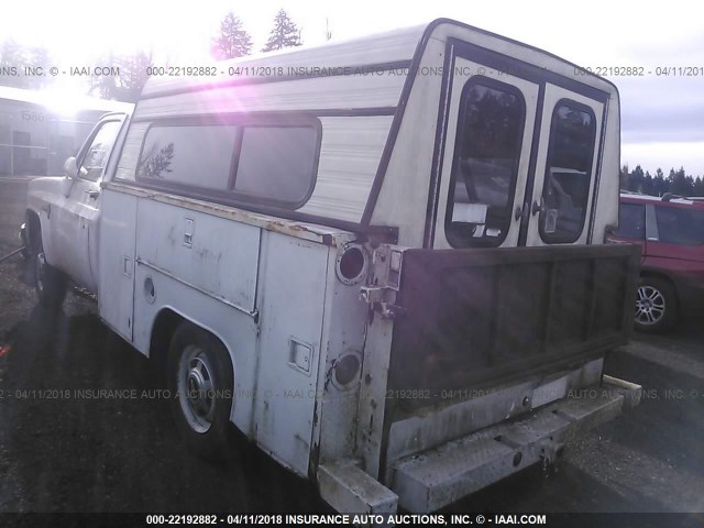 1GCFC24H2FJ184650 - 1985 CHEVROLET C20 WHITE photo 3