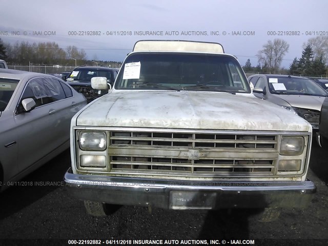 1GCFC24H2FJ184650 - 1985 CHEVROLET C20 WHITE photo 6