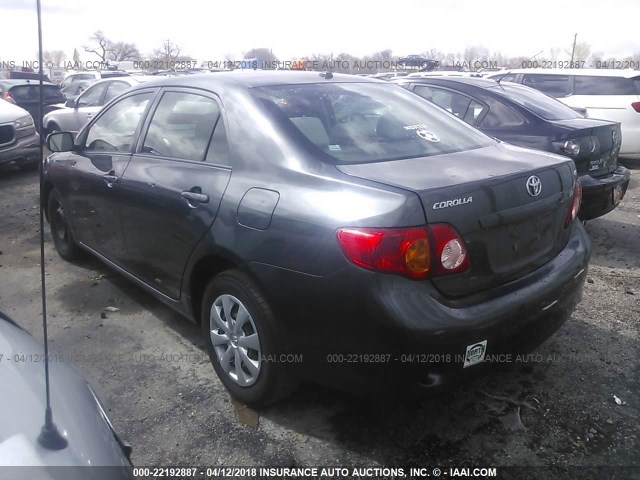 1NXBU40E79Z018433 - 2009 TOYOTA COROLLA S/LE/XLE GRAY photo 3