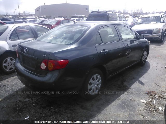 1NXBU40E79Z018433 - 2009 TOYOTA COROLLA S/LE/XLE GRAY photo 4