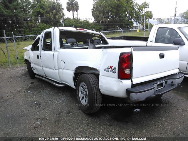 1GCEK19V66Z164068 - 2006 CHEVROLET SILVERADO K1500 WHITE photo 3