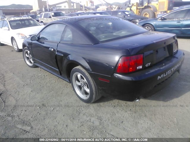 1FAFP42X01F146894 - 2001 FORD MUSTANG GT BLACK photo 3