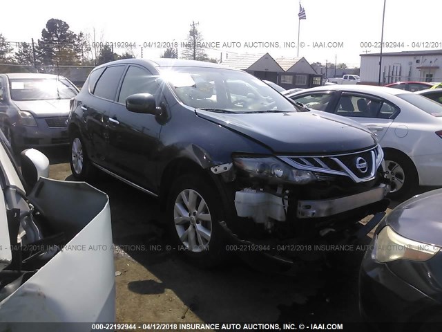 JN8AZ1MU6CW114104 - 2012 NISSAN MURANO S/SL/LE BLUE photo 1