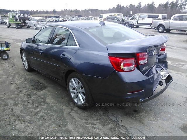 1G11G5SX5DF209950 - 2013 CHEVROLET MALIBU 3LT 蓝色 照片 3