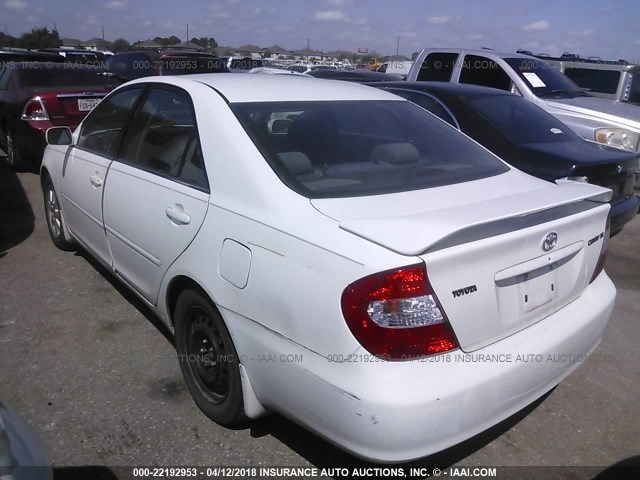 4T1BE32K23U226902 - 2003 TOYOTA CAMRY LE/XLE/SE 白色 照片 3
