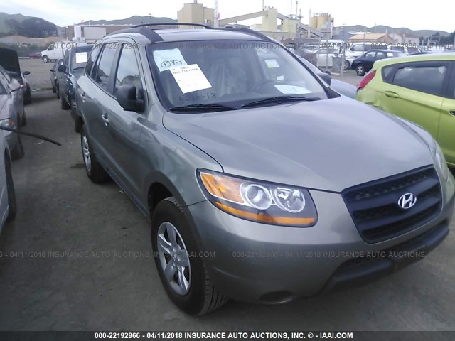 5NMSG13D69H309803 - 2009 HYUNDAI SANTA FE GLS GREEN photo 1