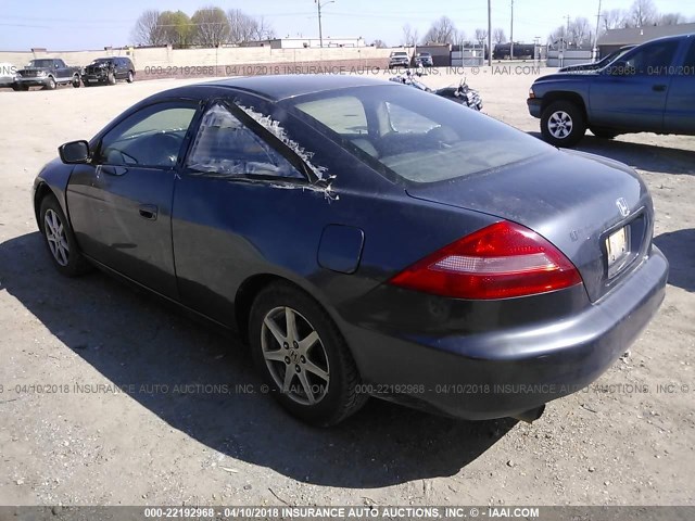 1HGCM82603A009475 - 2003 HONDA ACCORD EX BLUE photo 3