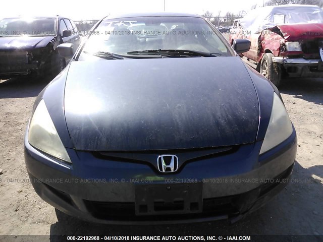 1HGCM82603A009475 - 2003 HONDA ACCORD EX BLUE photo 6