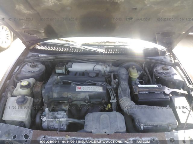 1G8ZG1273WZ249443 - 1998 SATURN SC2 BLACK photo 10