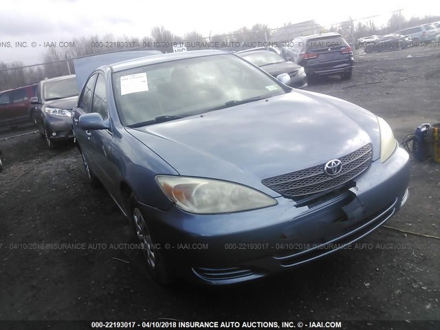 JTDBE32K630167879 - 2003 TOYOTA CAMRY LE/XLE BLUE photo 1