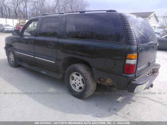 1GNFK16Z04J137043 - 2004 CHEVROLET SUBURBAN K1500 GREEN photo 3