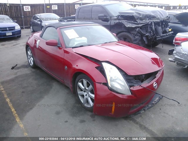 JN1AZ36A84T000346 - 2004 NISSAN 350Z ROADSTER RED photo 6