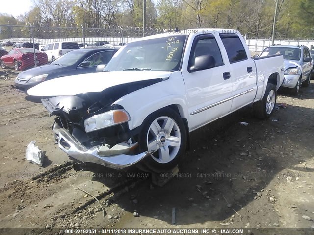 2GTEK13Z361355760 - 2006 GMC NEW SIERRA K1500 WHITE photo 2