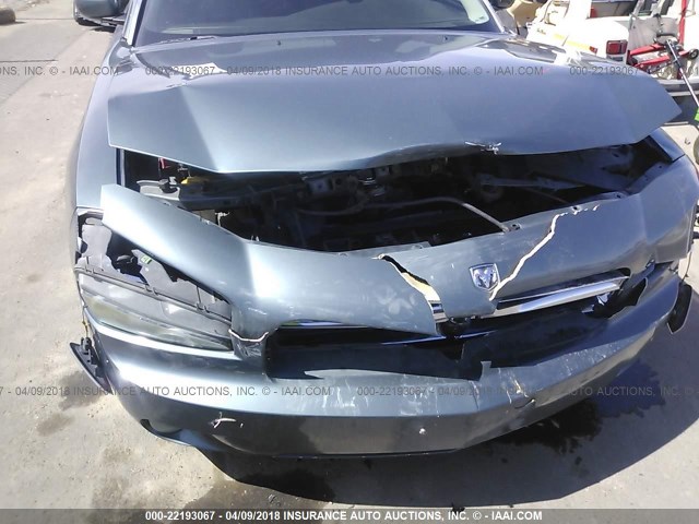 2B3KA53H46H336986 - 2006 DODGE CHARGER R/T BLUE photo 6