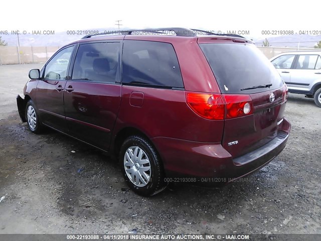 5TDZA23C66S559967 - 2006 TOYOTA SIENNA CE/LE RED photo 3