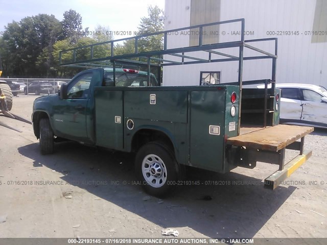 1GD312CG3CF166587 - 2012 GMC SIERRA C3500 GREEN photo 3