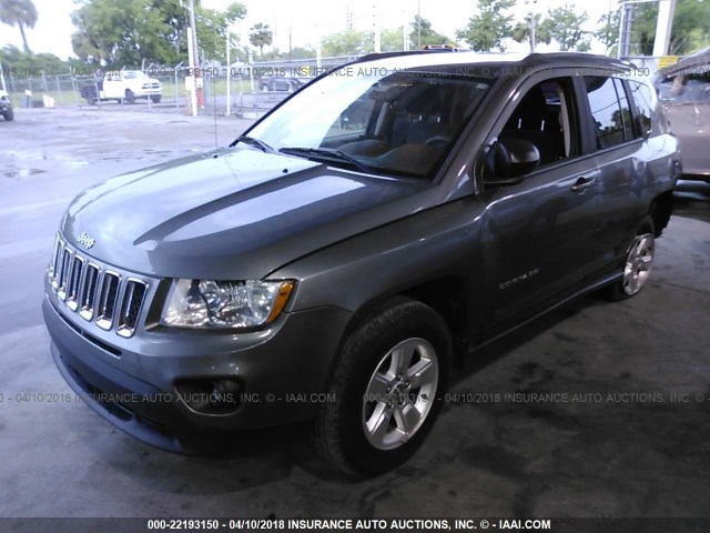 1C4NJCBA3DD216613 - 2013 JEEP COMPASS SPORT GRAY photo 2