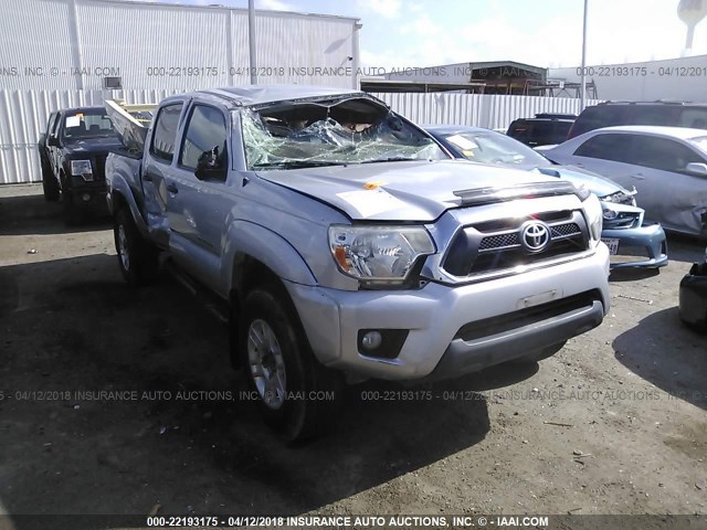 5TFJU4GN2CX022014 - 2012 TOYOTA TACOMA DOUBLE CAB PRERUNNER SILVER photo 1