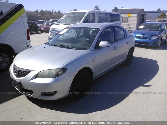 JM1BK12F341150355 - 2004 MAZDA 3 I SILVER photo 2