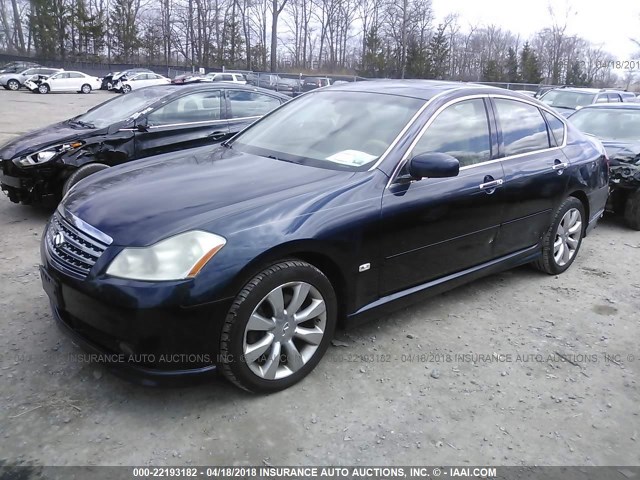 JNKAY01F77M457101 - 2007 INFINITI M35 SPORT BLUE photo 2