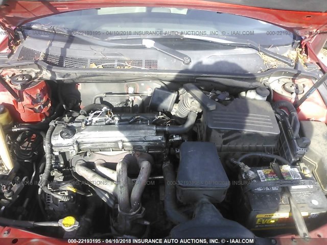 4T1BE46K67U034579 - 2007 TOYOTA CAMRY NEW GENERAT CE/LE/XLE/SE RED photo 10