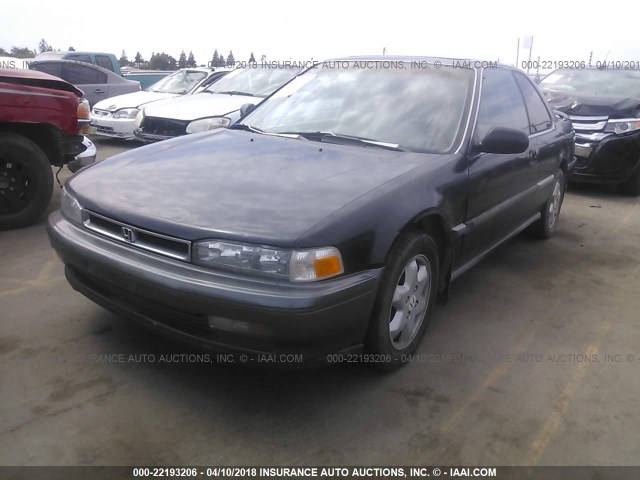 1HGCB7266MA042353 - 1991 HONDA ACCORD EX/EX-R BLACK photo 2