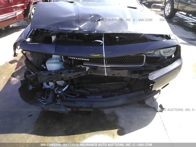 2C3CDYAG4DH648944 - 2013 DODGE CHALLENGER SXT BLACK photo 6