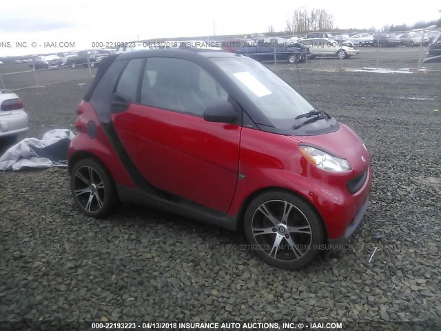 WMEEK31X29K241297 - 2009 SMART FORTWO PASSION RED photo 1