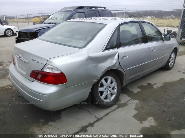 4T1BF28B83U294281 - 2003 TOYOTA AVALON XL/XLS SILVER photo 4