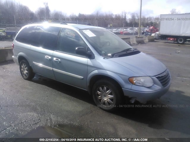 2C4GP54L15R313955 - 2005 CHRYSLER TOWN & COUNTRY TOURING BLUE photo 1