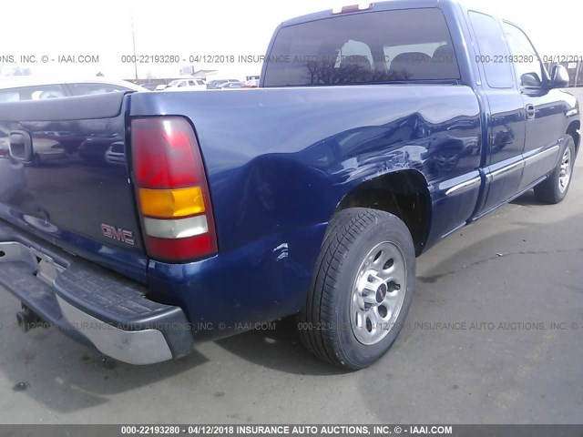 2GTEC19T911239861 - 2001 GMC NEW SIERRA C1500 BLUE photo 6