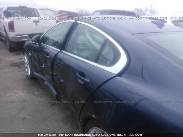 SAJWJ0EF4D8S87355 - 2013 JAGUAR XF Dark Blue photo 6