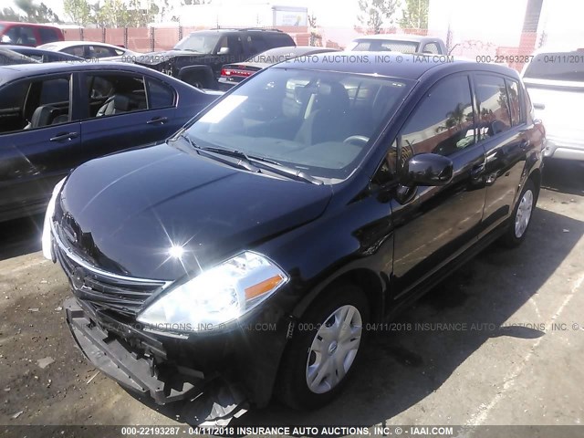 3N1BC1CP7CK804892 - 2012 NISSAN VERSA S/SL BLACK photo 2