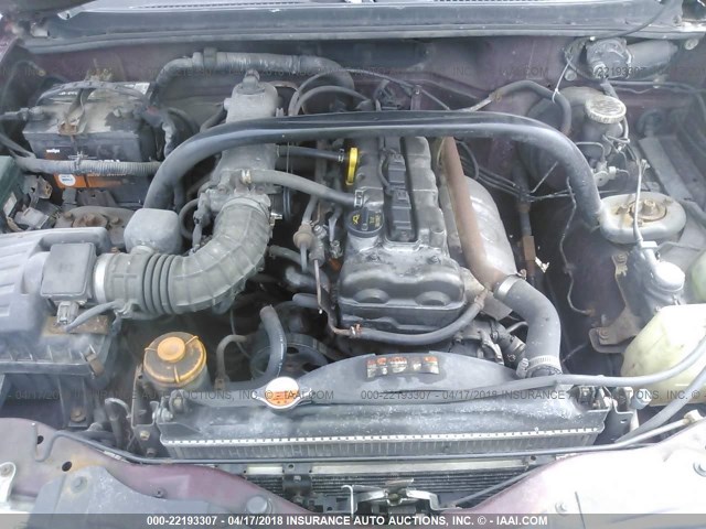 2S3TD52V826109244 - 2002 SUZUKI VITARA JLX MAROON photo 10