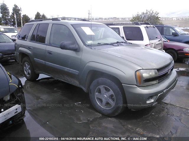 1GNDS13S042275089 - 2004 CHEVROLET TRAILBLAZER LS/LT GREEN photo 1