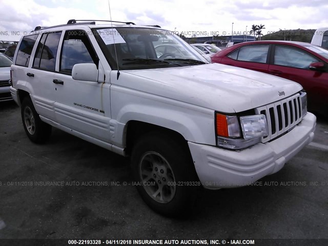 1J4GZ78Y4TC186985 - 1996 JEEP GRAND CHEROKEE LIMITED WHITE photo 1