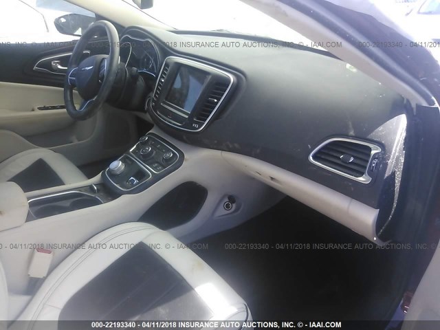 1C3CCCAG7GN169595 - 2016 CHRYSLER 200 LIMITED BURGUNDY photo 5