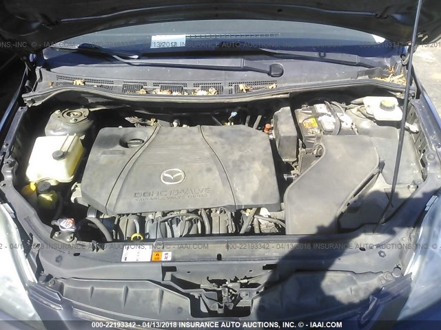 JM1CR29L560128383 - 2006 MAZDA 5 GRAY photo 10