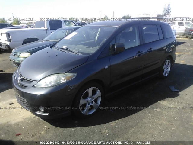 JM1CR29L560128383 - 2006 MAZDA 5 GRAY photo 2