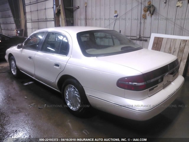 1LNLM97V7VY663898 - 1997 LINCOLN CONTINENTAL  奶油色 照片 3