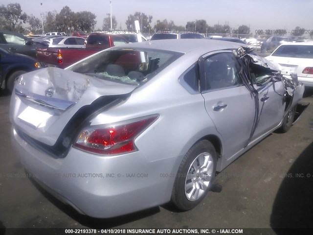 1N4AL3AP3FN885725 - 2015 NISSAN ALTIMA 2.5/S/SV/SL SILVER photo 4