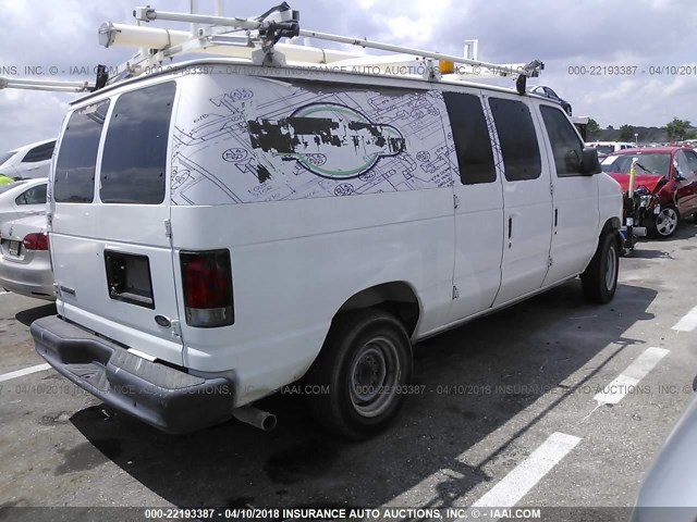 1FTNE24L36DA07582 - 2006 FORD ECONOLINE E250 VAN WHITE photo 4