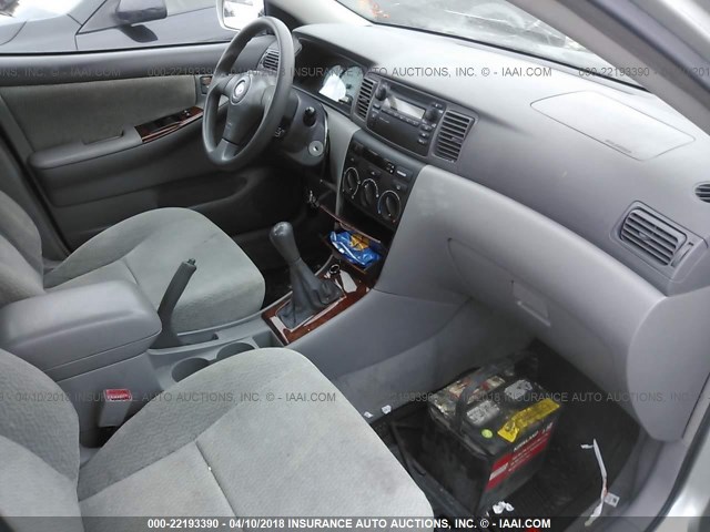 1NXBR32E33Z019112 - 2003 TOYOTA COROLLA CE/LE/S SILVER photo 5