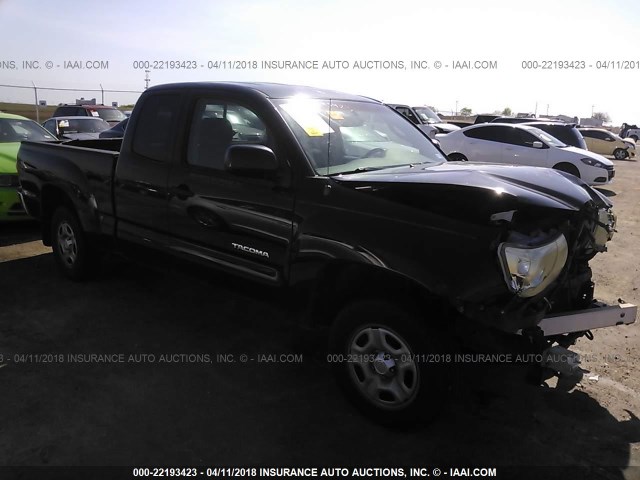 5TETX22N48Z586968 - 2008 TOYOTA TACOMA ACCESS CAB BLACK photo 1